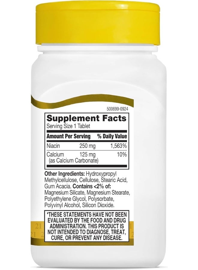 21st Century Niacin Vitamin B3 Prolonged Release 250 mg - 110 Tablets - Image 5