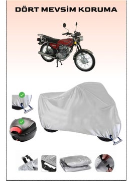 Breen Rear Bag And Lock Compatible Gray Motorcycle Canvas For Mondial 125 Uag, Safe  - Image 1