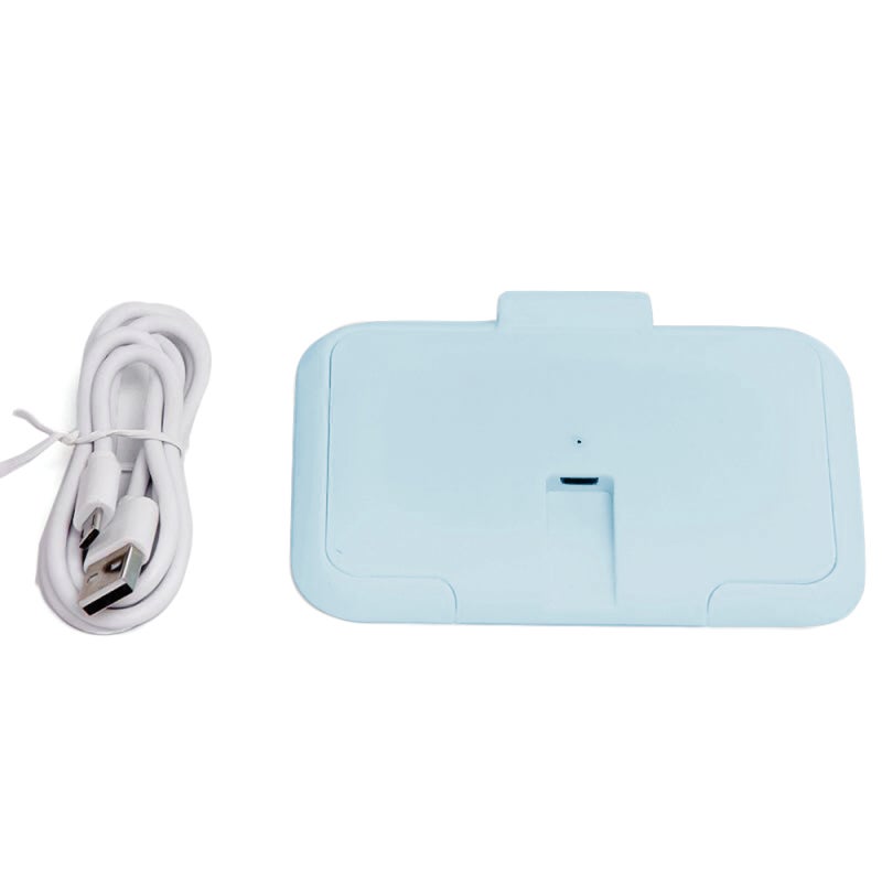 Baby Wipe Warmer: Blue ABS Material, Quick Top 4-5 Wipes Heating, USB Powered - Fresh Bottom Wipes Preservation, Easy Box Mounting for Cold Weather Diaper Changing - Image 2