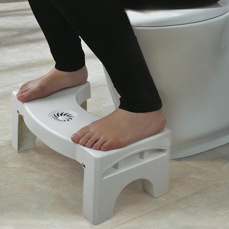 Izopla Izopla Plastic NonSlip Folding Toilet Squat Stool White Color  - Image 5