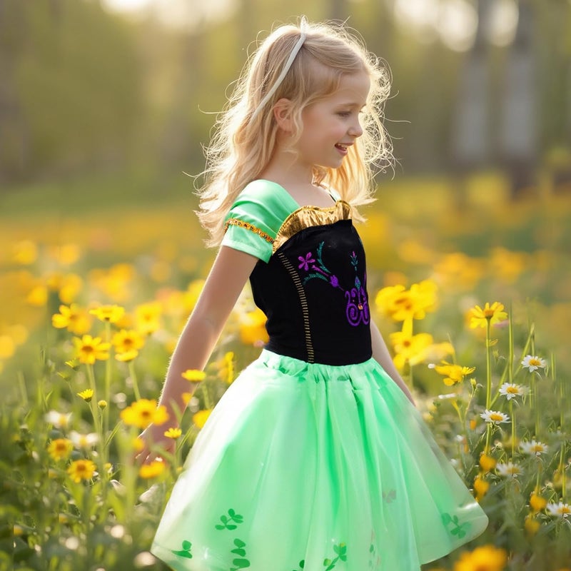 Meland Princess Dress Up for Girls - Dress Up Clothes for Little Girls with Cape, Princess Toys for Girls Age 3,4,5,6 Year Old, Christmas Birthday Gift for Toddler Girls Halloween Role Play - Image 5