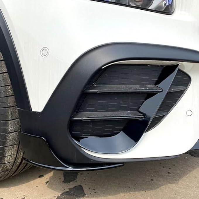 FINMOKAL Glossy Black Front Bumper Side Spoiler Splitter Corner Cover Trim Compatible with Benz GLB-Class X247 2020-2022 - Image 4