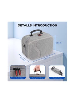 XICEN Large Carrying Case for Meta Quest 3, Hard Travel Case Compatible with Kiwi Design/BOBOVR Battery Head Strap and Other Accessories, Hard Case and Soft Lining for Oculus Quest 3  - Image 5