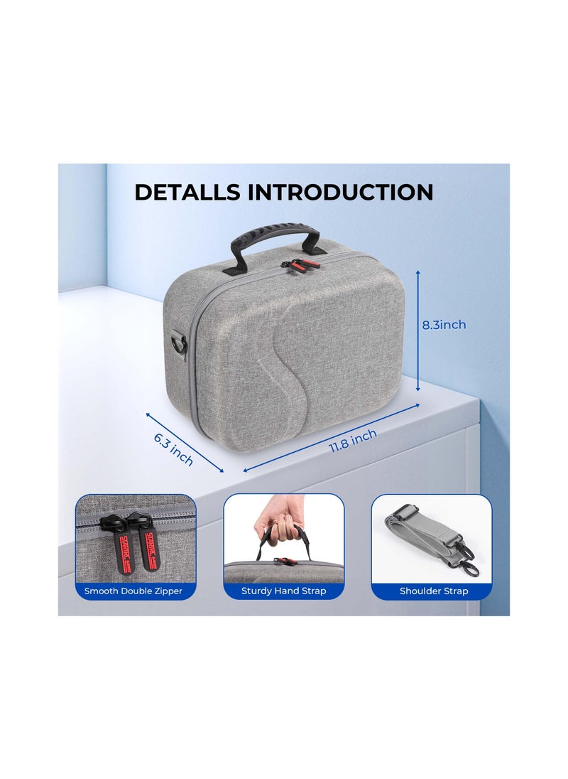 XICEN - Large Carrying Case for Meta Quest 3, Hard Travel Case Compatible with Kiwi Design/BOBOVR Battery Head Strap and Other Accessories, Hard Case and Soft Lining for Oculus Quest 3 - Image 1