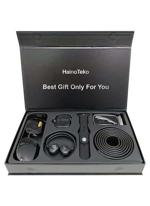 🕒 GP 22 Smart Watch Gift Box for Men & Boys – Includes Stylish Sunglasses, Classic Belt, High-Quality Neckband, and Fitness Tracker Smart Watch – Ideal Gift Set for Birthdays, Anniversaries & Special Occasions – Elegant & Practical All-in-One Combo 🎁