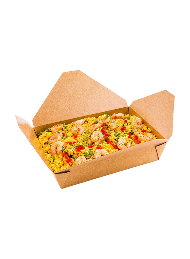 Restaurantware حاويات طعام بيولوجية 8.5 × 6.3 × 2 بوصة، 200 صندوق نودلز متين - قابلة للتخلص، مستدامة، صناديق طعام كرافت 49 أونصة، مستطيلة، للتوصيل أو النزهات - Image 5