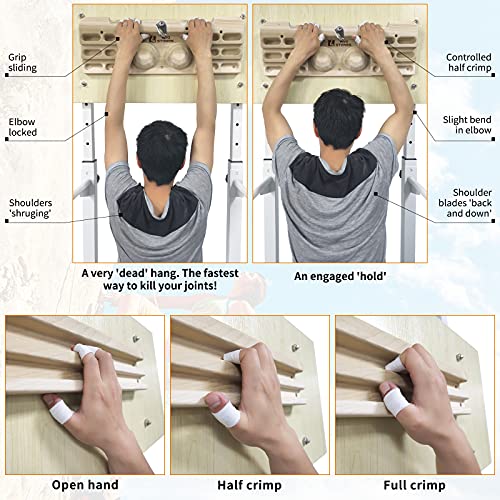 Two Stones Rock Climbing Hangboard Doorway Mount | Hangboard Rock Climbing Fingerboard | Hang Board for Climbing | Rock Climbing Holds | Rock Climbing Gifts for Rock Climbers | Bouldering Gifts - Image 4