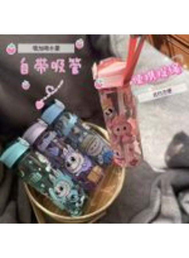 900ml Large Cartoon Water Bottle - Tight Lid & Easy Carry (Multicolor) 1 Piece - Image 3