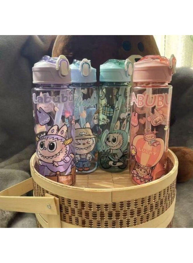900ml Large Cartoon Water Bottle - Tight Lid & Easy Carry (Multicolor) 1 Piece - Image 4