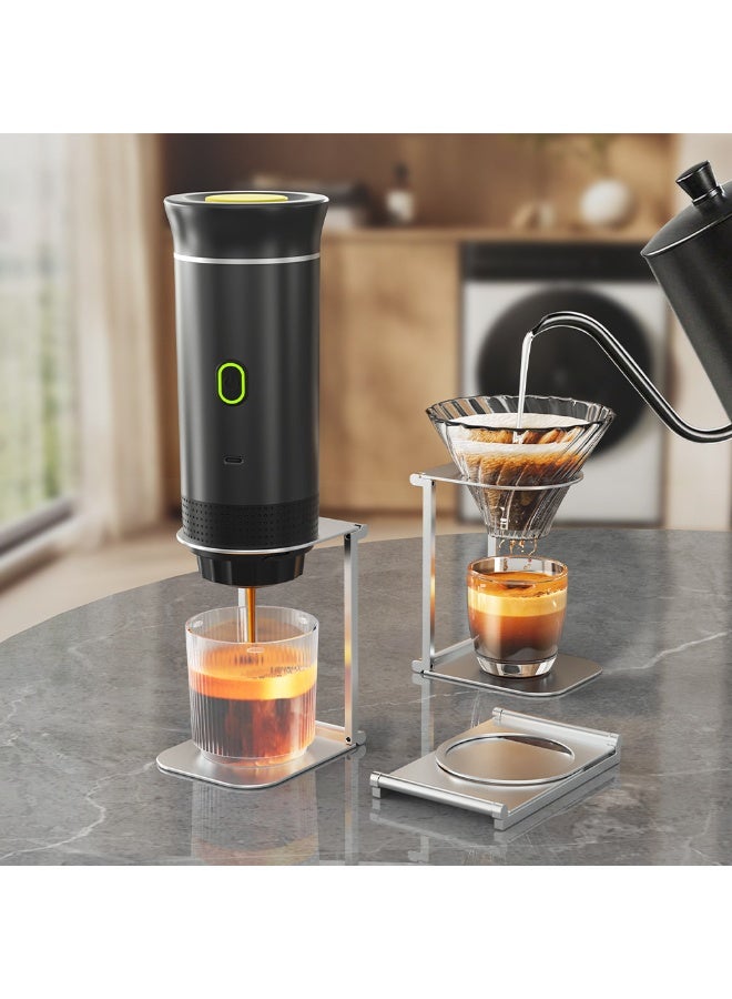 Espresso machine standحامل ماكينة قهوة محمول وقابل للطي من الألومنيوم، خفيف الوزن ومتين، متعدد الاستخدامات، متوافق مع عدة موديلات من ماكينات القهوة الخارجية، سهل الحمل للسفر والتخييم - Image 5