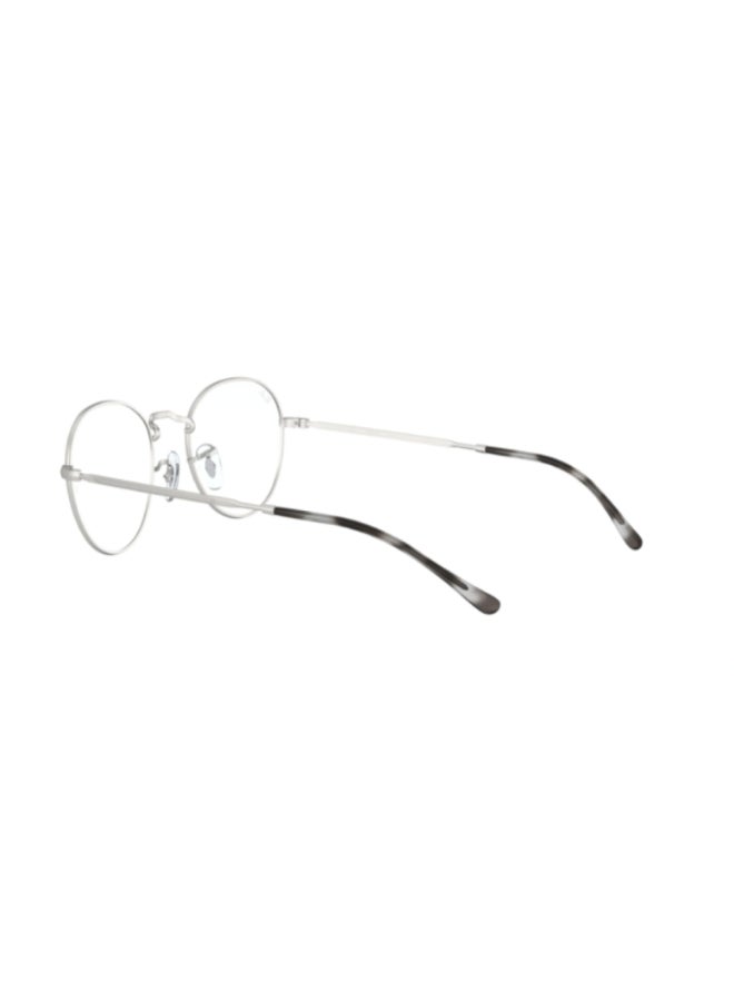 Ray-Ban Unisex Unisex Round Shape Plastic Eyeglass Frames 2538 - Lens Size: 49 Mm - Matte Silver - Image 5