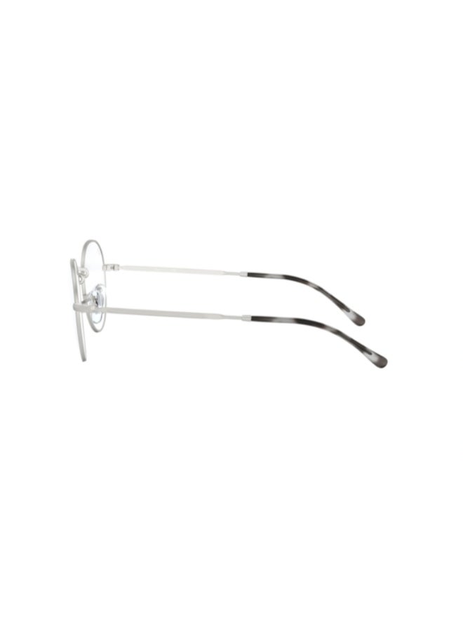 Ray-Ban Unisex Unisex Round Shape Plastic Eyeglass Frames 2538 - Lens Size: 49 Mm - Matte Silver - Image 4