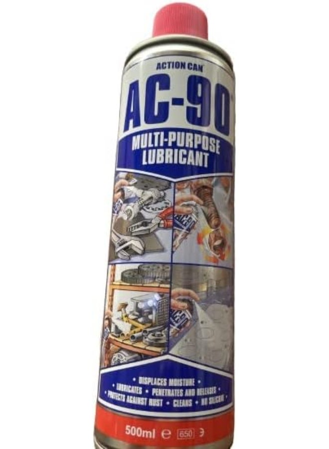 ACTION CAN® BY CRC ACTION CAN AC-90 Multi-Purpose Rust Remover & Lubricant Spray 500ml – Penetrating Anti-Rust Protection - Image 2