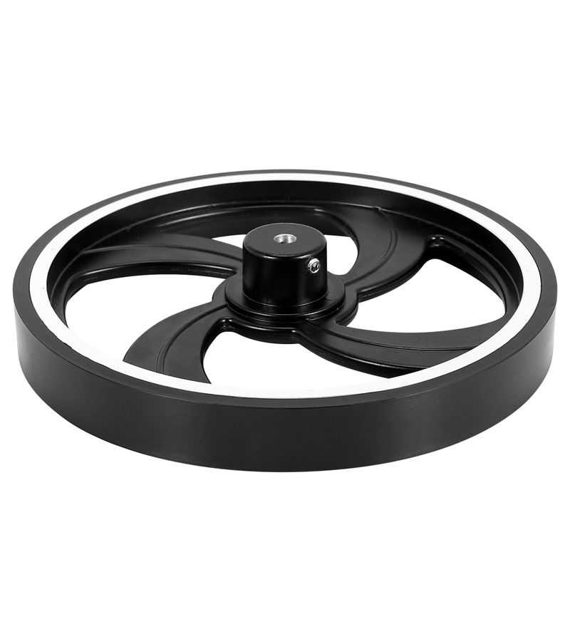 500mm Black Aluminum Rubber Measuring Encoder Meter Wheel For Industrial Encoder Accessories 6mm - Image 1