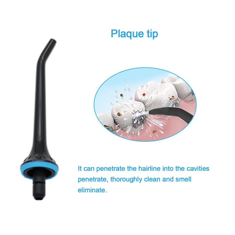 PDEEY Water Flosser Replacement Tips for Mospro, Nicwell, Nicefeel, Oralfree, Jet Nozzel Black 3 PCS - Image 2