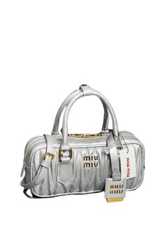 Miu Miu Small Arcadie Top Handle Bag in Matelassé Nappa Leather Crossbody Shoulder  - Image 1