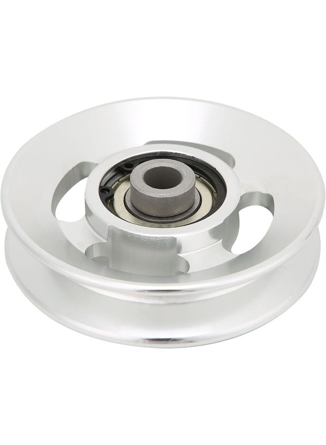 POCREATION Gym Pulley Wheel Pulley Pulley Wheels With Bearings, Pulley Aluminium Alloy Fitness Pulley Wheel Home Gym Attachments Part Universal Bearing Pulley, Pulley For Exercise Strength Training (90mm in Diameter) - Image 2