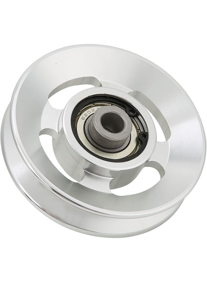 POCREATION Gym Pulley Wheel Pulley Pulley Wheels With Bearings, Pulley Aluminium Alloy Fitness Pulley Wheel Home Gym Attachments Part Universal Bearing Pulley, Pulley For Exercise Strength Training (90mm in Diameter) - Image 1