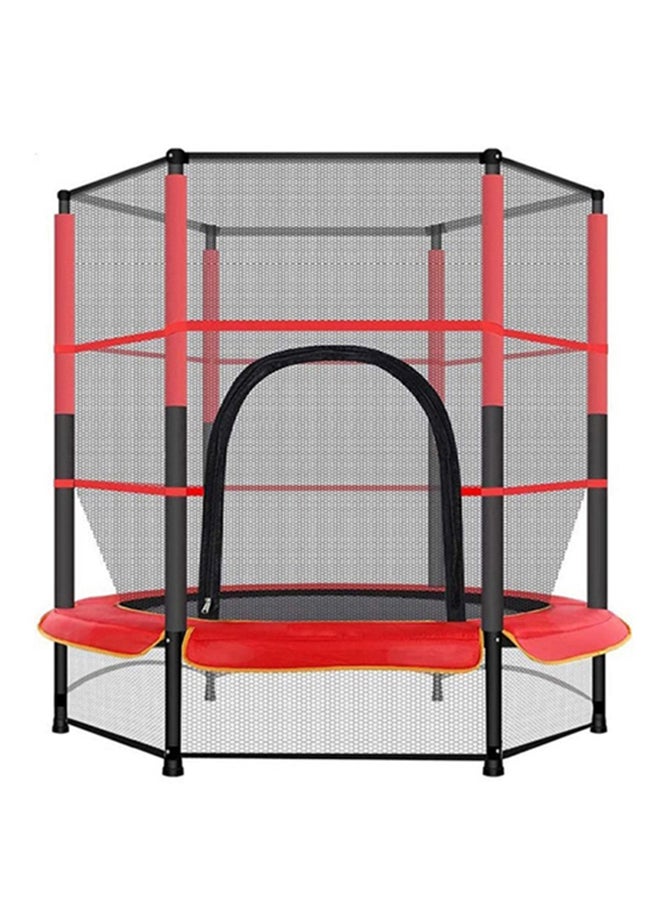 Trampoline 5.5 Feet Waterproof Comfortable Breathable Full Enclosured Portable Jumping 140x140x160cm - Image 1