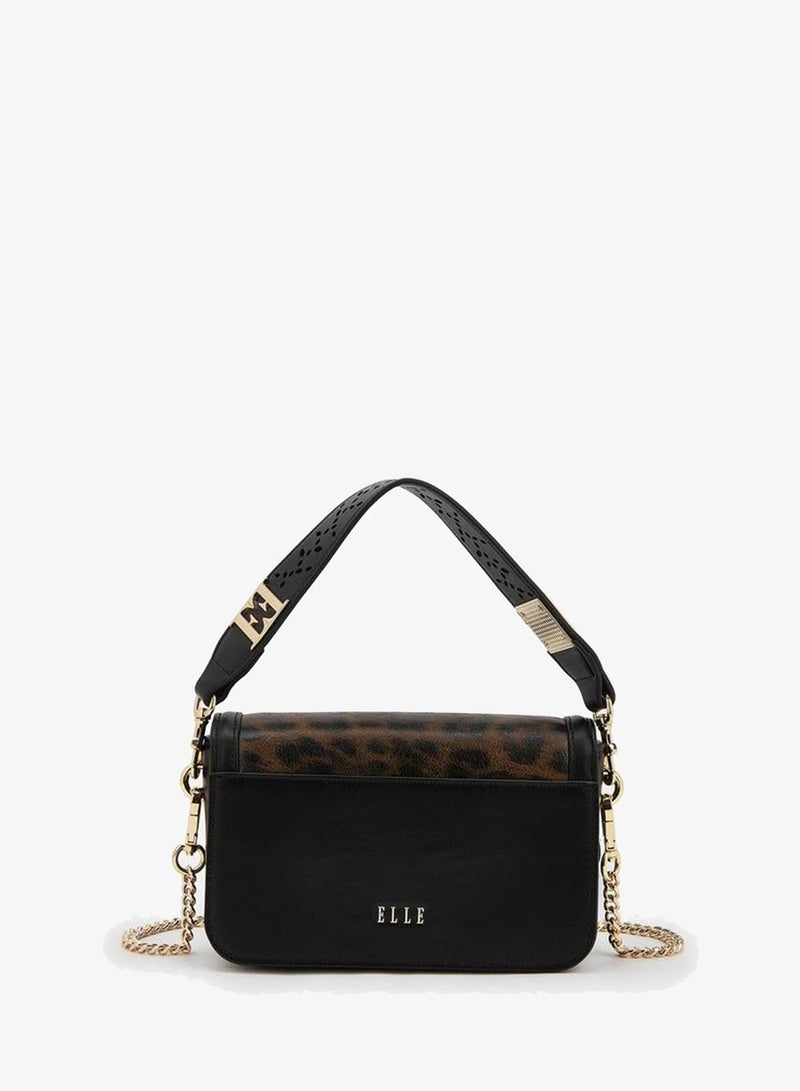 ELLE Animal Print Crossbody Bag with Detachable Strap - Image 4
