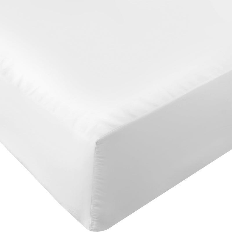 Utopia Bedding Cal King Fitted Sheet Bottom Sheet Deep Pocket Soft Microfiber Shrinkage and Fade ResistantEasy Care 1 Fitted Sheet Only White