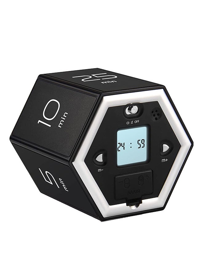 Generic - Hexagon Digital Clock Timer Magnetic Cubes Timer Kitchen Hexagon Flip Timer for Studying Cooking Exercising Easy To Use Magnetic Flip Focus-timer - Image 1