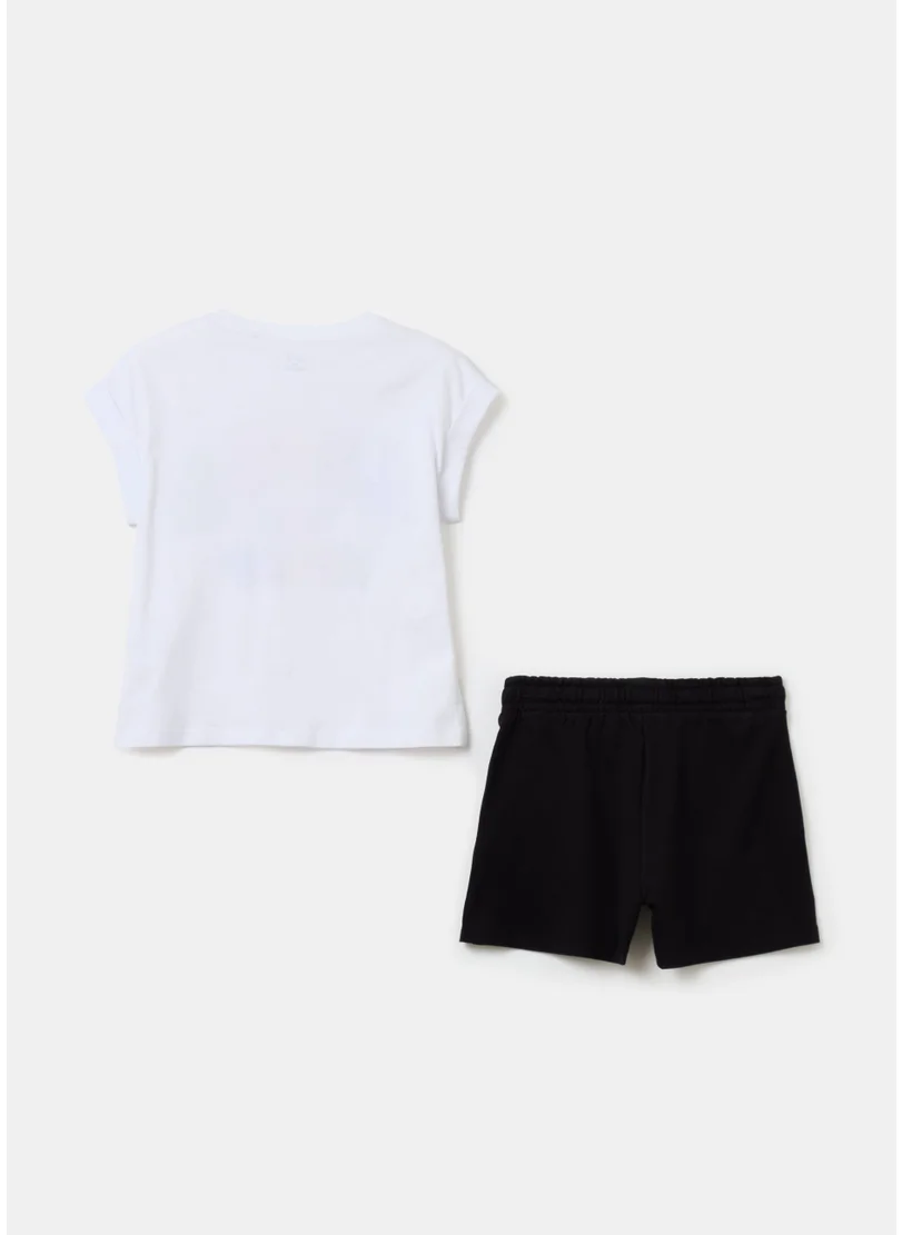 او في اس Cotton Jogging Set With Print