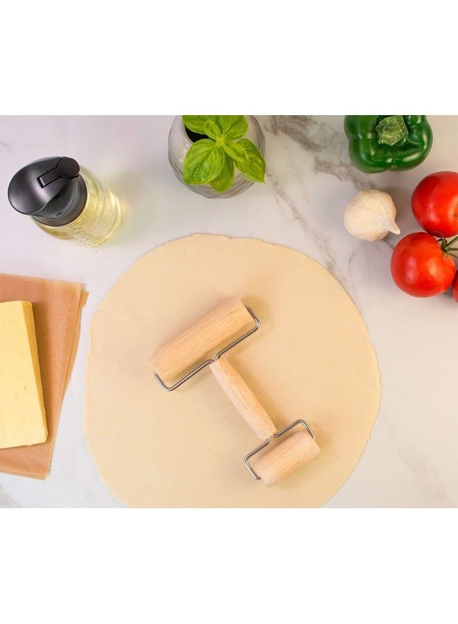 Mrs. Anderson's Baking Mrs. Anderson’S Baking Double Dough Roller Wood 7Inches X 4.5Inches - Image 4