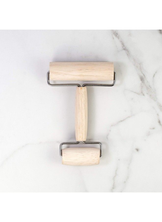 Mrs. Anderson's Baking Mrs. Anderson’S Baking Double Dough Roller Wood 7Inches X 4.5Inches - Image 3