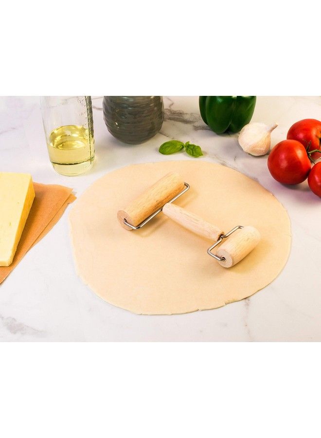 Mrs. Anderson's Baking Mrs. Anderson’S Baking Double Dough Roller Wood 7Inches X 4.5Inches - Image 5