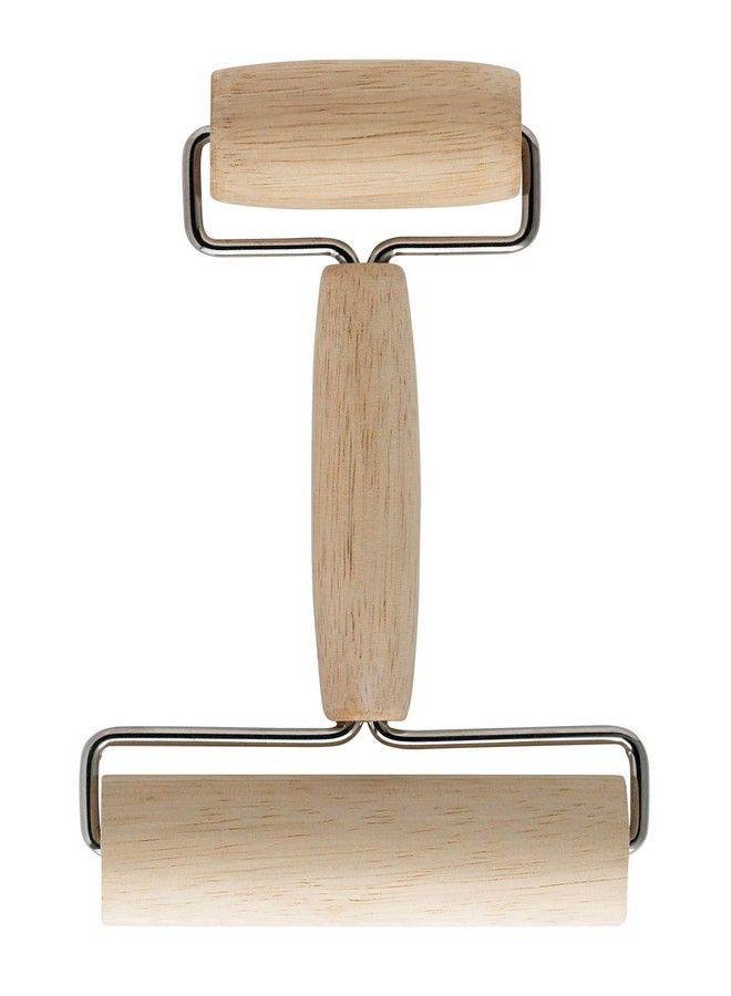 Mrs. Anderson's Baking Mrs. Anderson’S Baking Double Dough Roller Wood 7Inches X 4.5Inches - Image 1