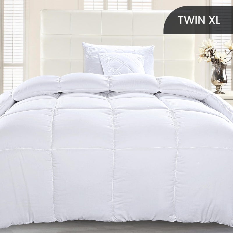 Utopia Bedding Comforter Duvet Insert, Quilted Comforter with Corner Tabs, Box Stitched Down Alternative Comforters Twin XL Size (White) - Image 2