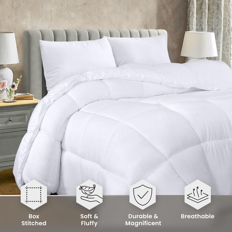 Utopia Bedding Comforter Duvet Insert, Quilted Comforter with Corner Tabs, Box Stitched Down Alternative Comforters Twin XL Size (White) - Image 3