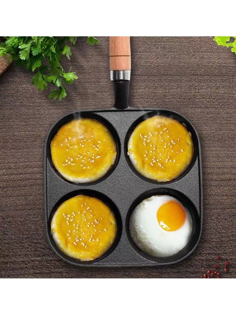 عام جديد الحديد الزهر أربعة حفرة عجة عموم آلة همبرغر عجة برغر عموم فطيرة الإفطار قطعة أثرية غير المصقول التعريفي طباخ عالمي - Image 1