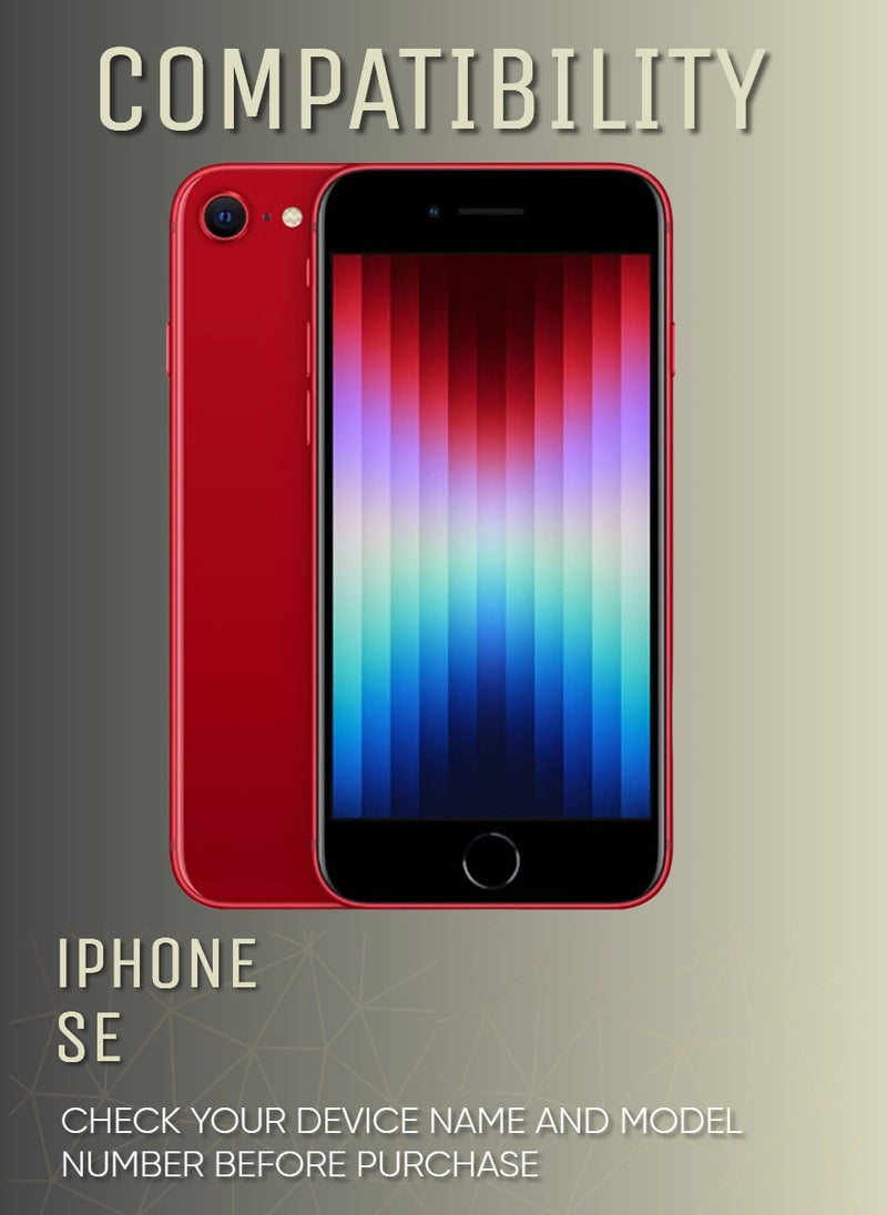ESD 3 Pieces Tempered Dustproof Privacy Glass Screen Protector Compatible For iPhone SE  - Image 2