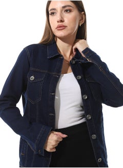 Andora Casual Long Sleeves Denim Jacket  - Image 4
