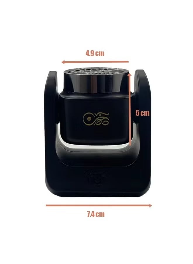 ELTRAZONE BK-77 USB Aroma Diffuser Electric Incense Burner, Compact Portable Aromatherapy Scent Device, Fragrance Burner for Home Bedroom Living Room Office, Black - Image 4