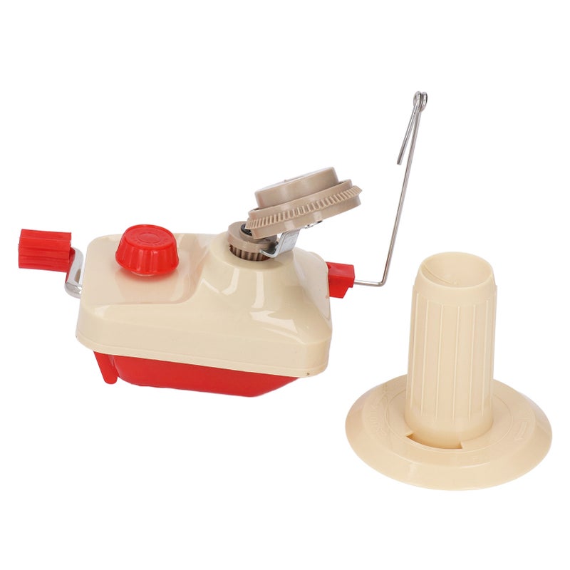 Yarn Winder with Yarn Scissors 2 Plastic Needle Adjustable Desk Clip Low Noise Easy Installation Hand Crank Yarn Ball Winder - Image 2