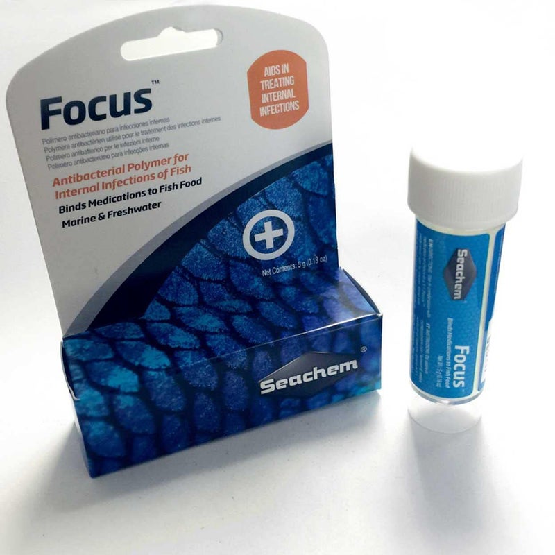 Seachem Focus Freshwater and Marine Fish Medication, 5 Grams - Image 2