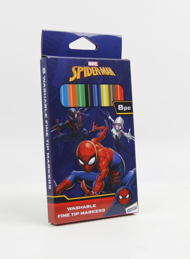 SKOODLE Toycee Spider Man Washable Fine Tip Markers - Image 2