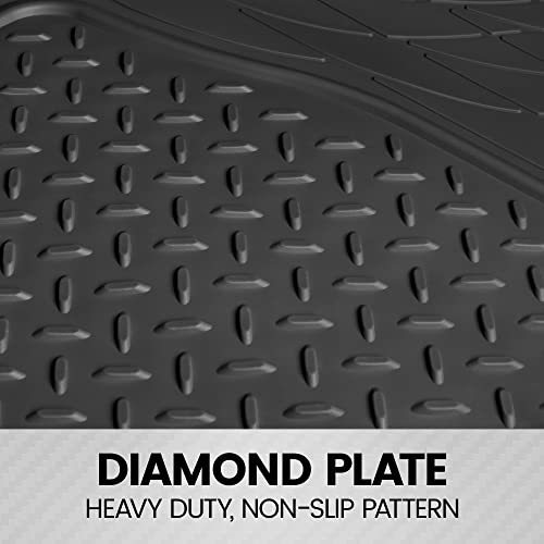 BDK-M785 Heavy Duty Rubber Cargo Floor Mat - All Weather Trunk Protection, Trimmable to Fit & Durable Rubber (Black) - Image 5