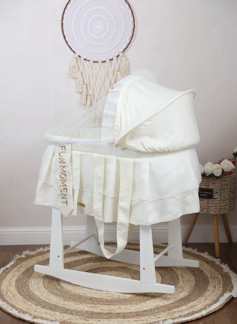 FUN MOMENT Moses basket bed with white vibrator holder  - Image 2