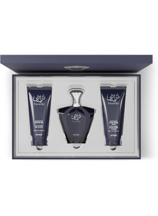 Gift Set Turathi Homme Blue Eau De Perfume 90 Ml + Shower Gel 100 Ml + After Shave 100 Ml, Perfume Gift Set For Men - view 2