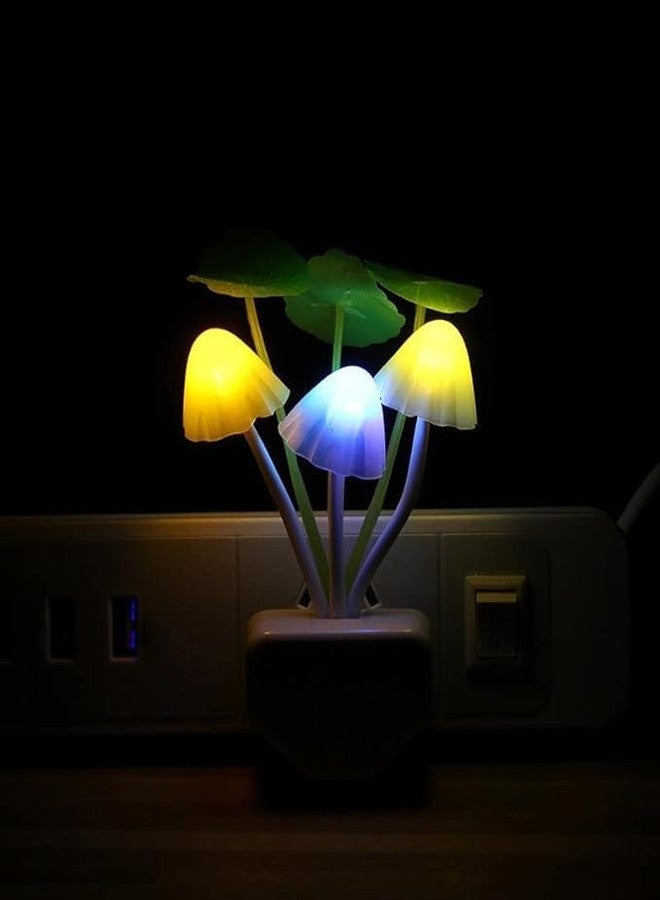 BRIGHTZONE LED Night Light Smart Sensor 0.6W Color Changing Plug-in Night Lights for Kids Adults Cute Mushroom Night Light Bedroom Home Decor Light Wall Lamps NightLight - Image 2