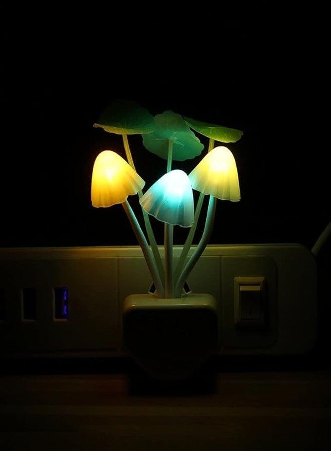 BRIGHTZONE LED Night Light Smart Sensor 0.6W Color Changing Plug-in Night Lights for Kids Adults Cute Mushroom Night Light Bedroom Home Decor Light Wall Lamps NightLight - Image 5