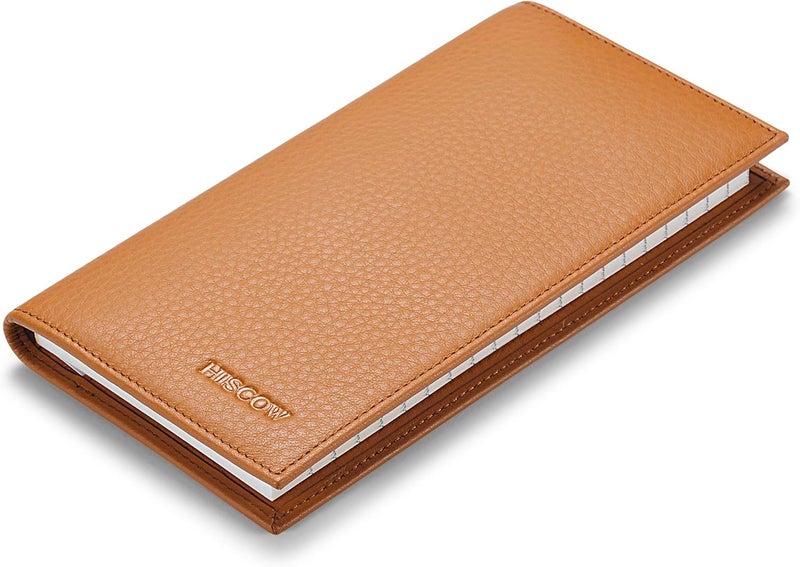 HISCOW Minimalist Checkbook Cover - Full Grain Leather - Image 5