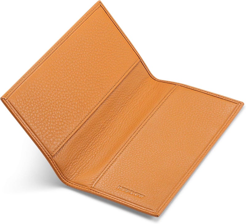 HISCOW Minimalist Checkbook Cover - Full Grain Leather - Image 4