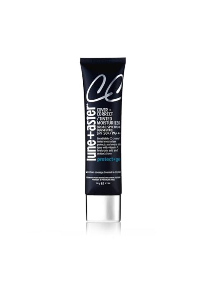 Lune+Aster LuneAster CC Cream Broad Spectrum SPF 50 Medium Coverage Color Correcting Cream For A Dewy Glow Medium 17 Oz - Image 1