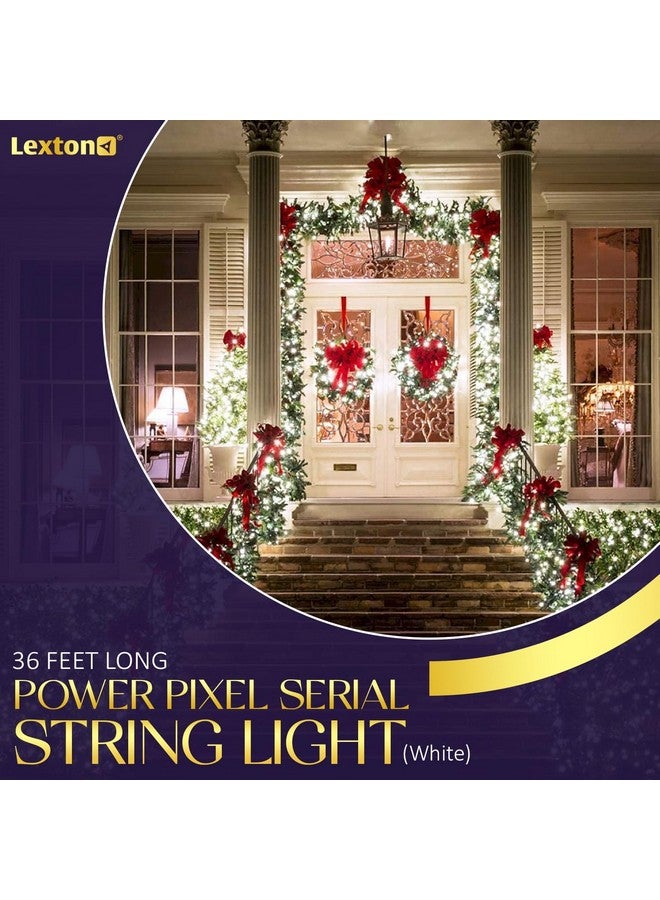Lexton 40 LED Power Pixel Serial String/Fairy Light | Plug Sourced | Suitable for Home & Outdoor Decoration, Diwali, Christmas, Ramadan, Wedding, Party, Festival (Pack of 50, White) - Image 4