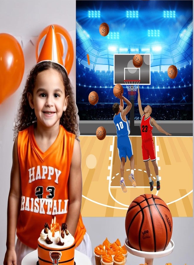 PLULON Basketball Party Game for Kids Pin The Basketball on The Hoop Game Basketball Poster with Basketball Stickers for Boys Girls Birthday Party Wall Decorations Classroom Activities - Image 5